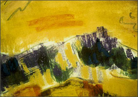 Jacox Knob. 1995. Oil pastel on paper, 18" x 24".